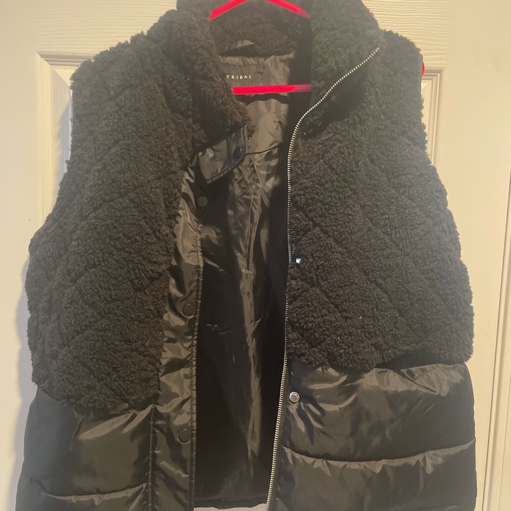 Tribal Black Teddy Vest